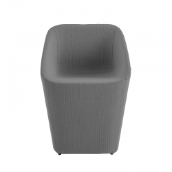 Petit fauteuil Pedrali Fauteuil Log 365 gris foncé