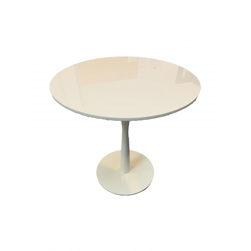 Table d'appoint guéridon Poliform Table basse Flûte Ø 50 x H 50 cm blanche