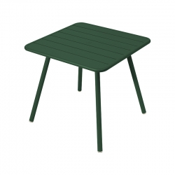 Table d'extérieur Table Luxembourg métal vert 80 x 80 