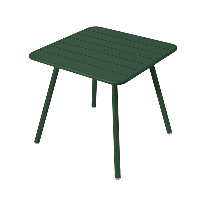 Table d'extérieur Fermob Table Luxembourg métal vert 80 x 80