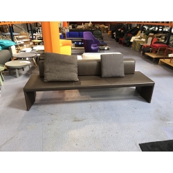 Canapé Walter knoll Banquette Together cuir marron 240 x 68 x 48