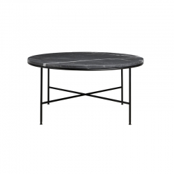 Table basse Table Basse Planner Coffee Table marbre noir diamètre 80 cm FRITZ HANSEN