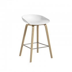 Tabouret Tabouret haut ABOUT A STOOL AAS 32 H65 CouleurBlanc HAY