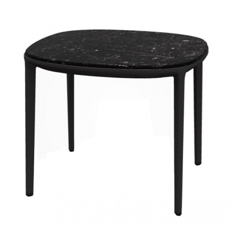 Accueil Maxalto Table basse CARATOS L 51 x P 47 x H 42.5 cm Marbre noir Marquina, structure en alu