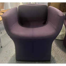 Fauteuil Moroso Fauteuil Bloomy Tissu Violet